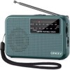 Portable Pocket AM/FM Radio with Telescopic Antenna, 3.5mm Headphone Jack