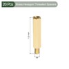 YOKIVE Pack of 20 Brass Hexagonal Thread Spacers Hexagonal Spacers