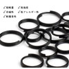 TIMULTI Titanium Key Ring Black Keychain Ring Round Carabiner Small