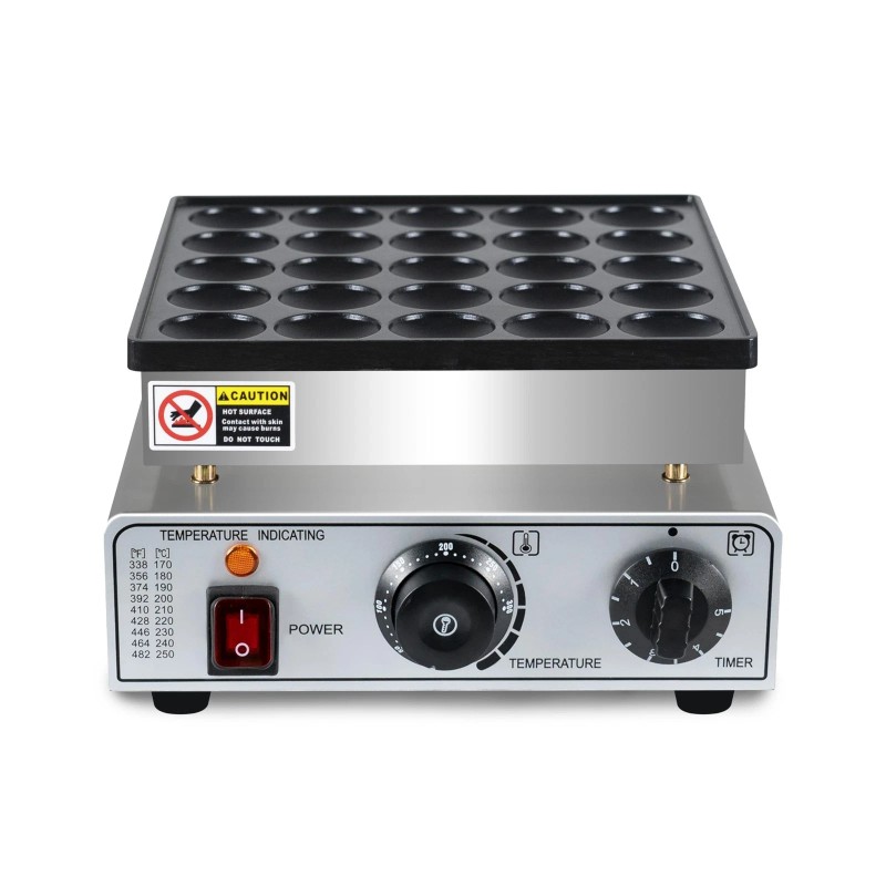 SIJIDING Mini Pancake Maker 25pcs Dutch Pancake Maker 950W Mini