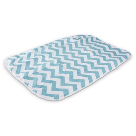 Changing Mat Baby Changing Mat Baby Changing Blanket Pad for Infants and Toddlers, Breathable, Washable, Reusable, 50 x 70 cm (ZigZag Blue)