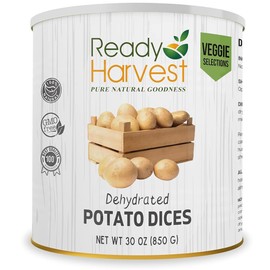 Ready Harvest Dehydrated Food - Potato Dices | Emergency Food | Dried Potatoes | #10 Can | 30-Year Shelf Life | Cans Filled to the Top
