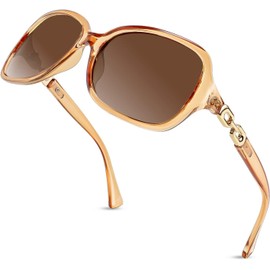 FEISEDY Gafas de sol polarizadas cuadradas Vintage para mujer 100% UV400 Gafas de sol de moda para conducción al aire libre B2526