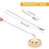 HAPPOW 2pcs Extendable Fork Spoon Set, Telescopic Fork and Spoon,