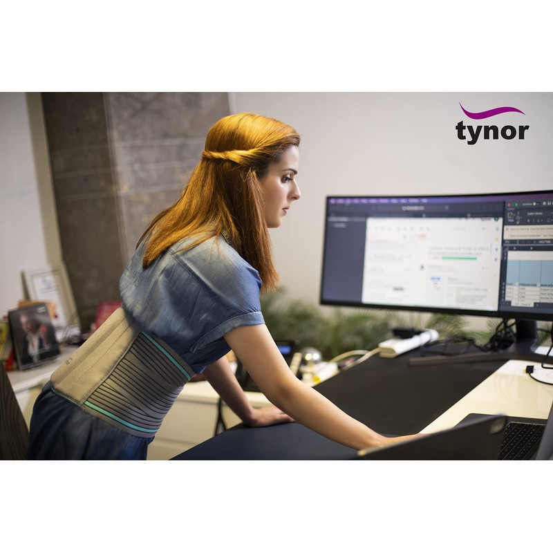 Tynor Lumbo Sacral Belt, Grey, Small, 1 Unit