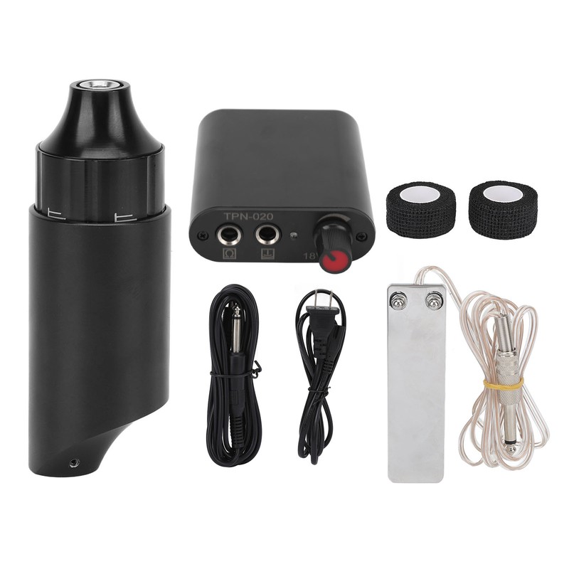 Rotary Tattoo Pen Set Power Supply Foot Pedal DC Clip