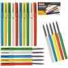 RITON Rocket 20 x 0.6mm Fine Tip BLUE Ball Pens