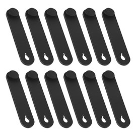 Create idea 12PCS Cable Ties Rubber Cable Organiser Holder Wire Management Strap for Motorcycle Car Mechanical Product Household Charger Wire 57x12mm Black