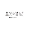Kamiojapan Glasses Rabbit Coro-RE Rolling Stamp/Ghost
