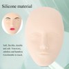 Cabeza De Maniquí De Tatuaje De Silicona 3D, Práctica Extensiones
