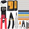 LEATBUY RJ45 Crimp Tool Set Cat5 Cat5e Crimper Cat6 Crimping