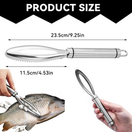 Fish Scale Remover, Scaler Hish, Fish Scaler Stainless Steel Fish for Removal, Stainless Tools, Fish Scaler Tools, Kitchen Aid, Clean Fish Scaler, Fish Scraper 2024