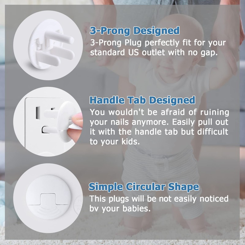 Outlet Covers Baby Proofing White – 38 Pack Child Proof