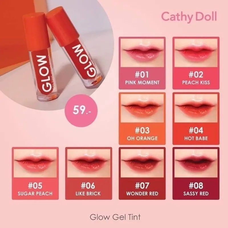 Cathy Doll - Glow Gel Tint Tinta Labial Original Tailandesa
