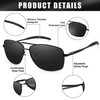 Peekaco Aviator Sunglasses Polarized UV Protection for Men Women, Pilot