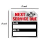 Oil Change Reminder Stickers / 250 Clear Window Automotive Mechanic