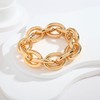 Chunky Stretch Bangles Bracelets for Women Trendy Wide Elastic Gold