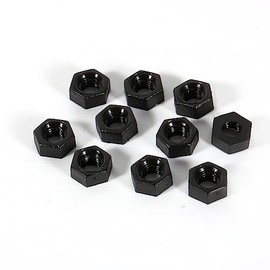 100pcs Hex Nut Nylon Nut M3 Screw Nut Thread Black