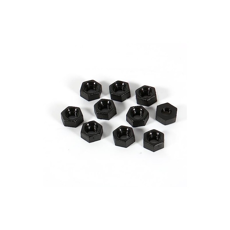 100pcs Hex Nut Nylon Nut M3 Screw Nut Thread Black