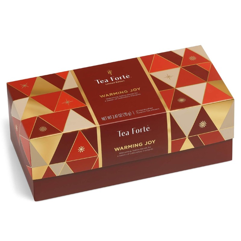 Tea Forte, Geschenkbox Teetruhe Geschenkset 20 verschiedene Sorten Handmade Pyramide