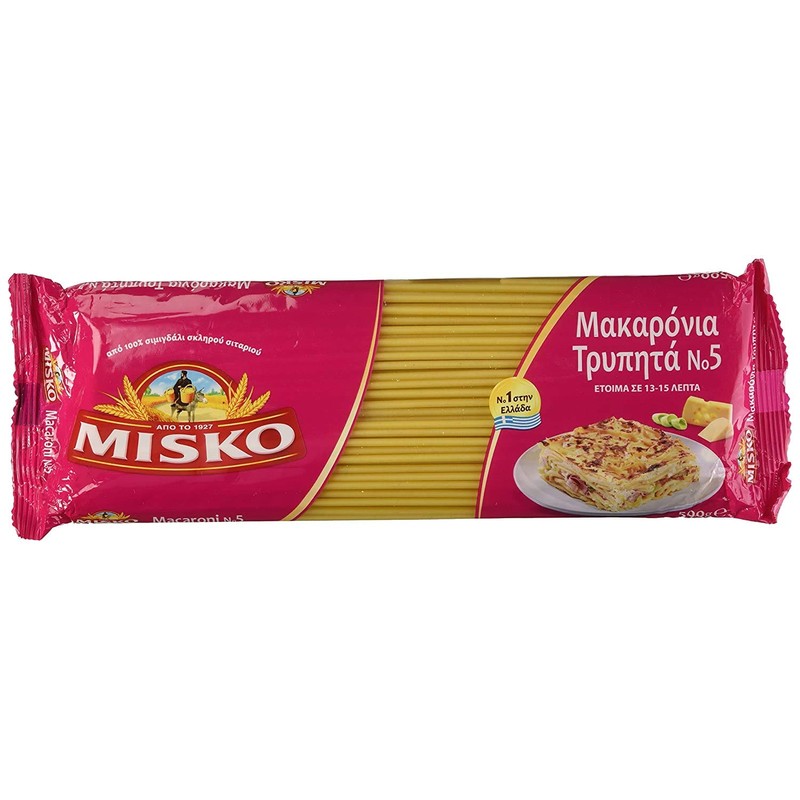 Misko #2 Greek Macaroni Pastitsio Pasta Noodles 500g (5 Pack)