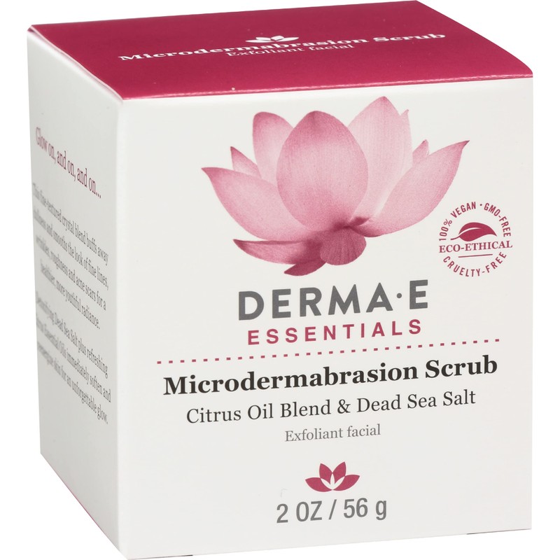 Derma-E Microdermabrasion Scrub, for All Skin Types, Parabens Free, Vegan,