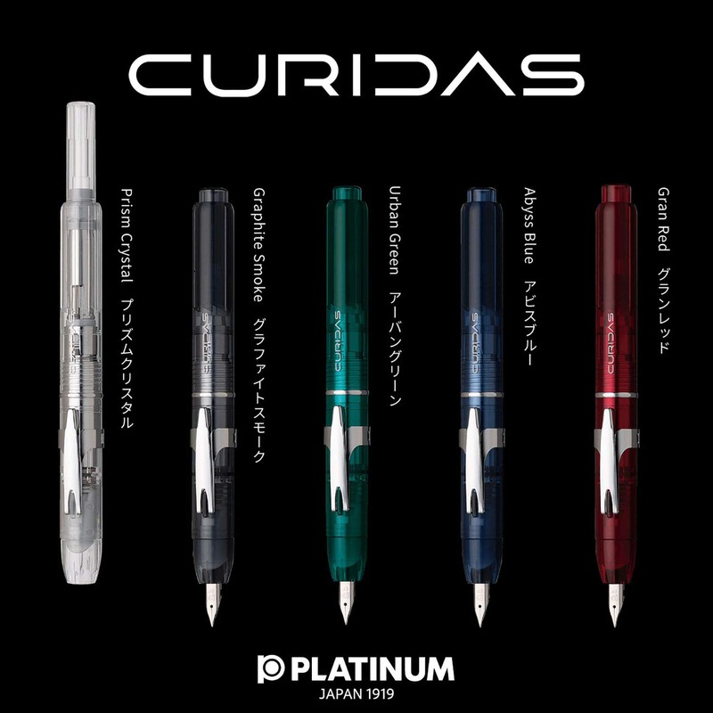 Platinum Fountain Pen, Curidus, Urban Green, Medium Point, PKN-7000#43-3