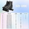 XUDREZ Roller Skate Shoes for Women Men PU Leather High-top