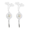 KOMBIUDA 2Pcs Retractable Wired Earbuds for Clear Sound Noise Isolation