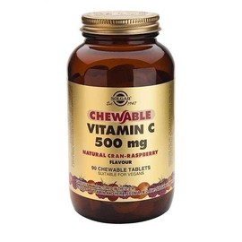 Solgar Vitamin C 500mg Rasberry 90 Tablets