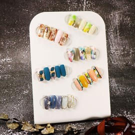 Magnetic art board display stand, metal nail art board, magnetic acrylic board, nail display board Acrylic plate-03. Magnetic type (10 pieces) 2ea