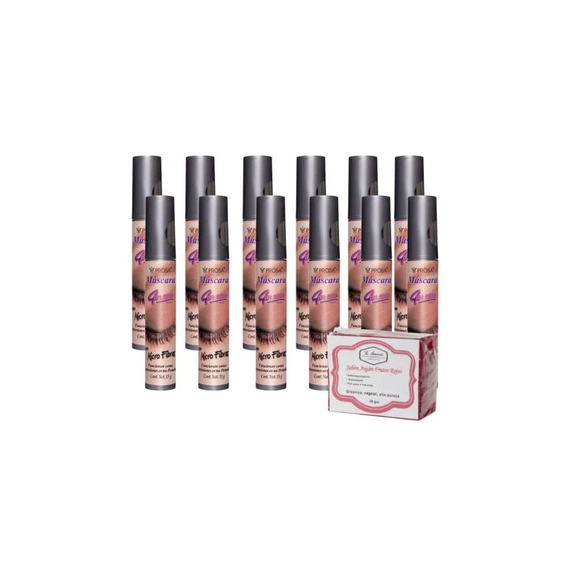 Prosa 12 Piezas Rimel Mascara Pestañas 4 En 1, 1