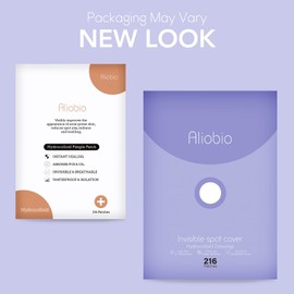 Acne Patches Aliobio Hydrocolloid Patches Pimple Patches Spot Patches Invisible Acne Stickers (6 sheet/216 Patches)