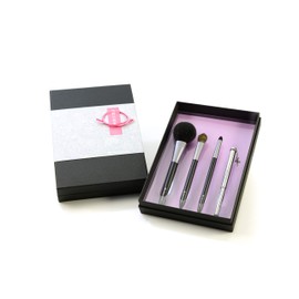 Kumano Brush Mizuho Brush, Platinum, Pack of 4