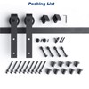 EaseLife 12 FT Sliding Barn Door Hardware Track Kit,Basic J