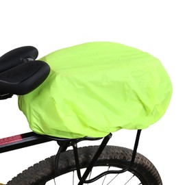 MEMOFYND Pack of 1 Bicycle Bag Rain Cover, Suitcase Rain Cover, Reflective Bicycle Luggage Bag, Rainproof Bicycle Bag, Bicycle Saddle Bag (Fluorescent Green)