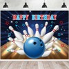 InMemory Bowling Happy Birthday Backdrop Let's Strike Up Bowling Sport
