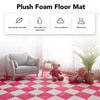 10pcs Plush Foam Floor Mat Thickened Cuttable Interlocking Carpet Tiles