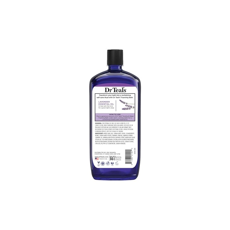 Dr Teal’s Foaming Bath with Pure Epsom Salt, Soothe &