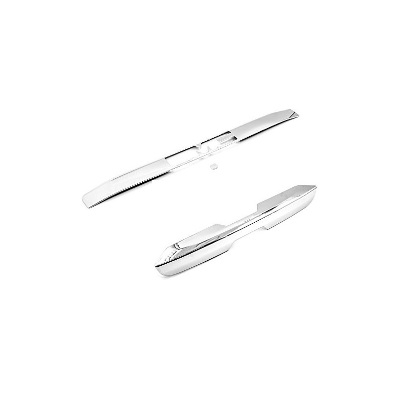 Sizver Chrome Upper+Lower Sizver Chrome Tailgate Lift Handle Covers Accent