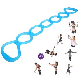 Calliven - Banda de ejercicio portátil de 7 anillos elásticos y resistencias; espalda, pies, pierna, estirador de mano, ejercicio de brazos, para entrenamiento en casa o centro de fitness, terapia