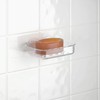 Bath Bliss Soap Dish, Suction Cup, Basket for Shower, Bathroom,