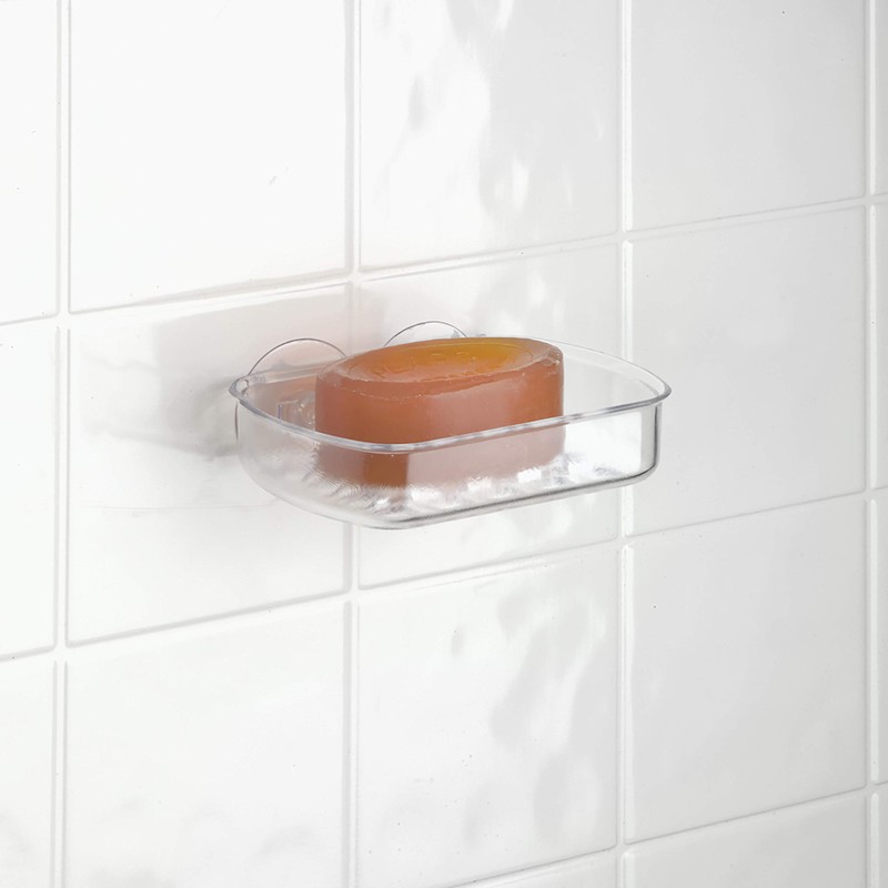 Bath Bliss Soap Dish, Suction Cup, Basket for Shower, Bathroom,
