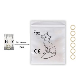 MIBICIRI 5 Pack（500pcs）1/4" Dental Orthodontic Rubber Bands Orthodontic Elastic Orthodontic Supply (fox)