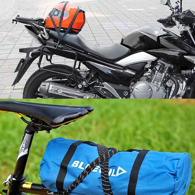 Homefantasy Pack of 3 Bicycle Tie Down Strap Pannier Rack,