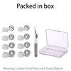 Vykyntow 8 Pairs Replacement Silicone Ear Buds Tips Compatible with