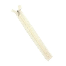 AMORNPHAN - 10 unidades de cinta de encaje invisible de seda de 16 pulgadas, cierre oculto para ropa, manualidades, cierre oculto, herramientas de costura para coser a medida, manualidades #3 (beige, 16 pulgadas)