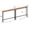 ELYKEN 2 Pack 5.9" Narrow Console Sofa Table with Power