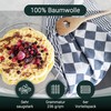ZOLLNER 352 Tea Towels, 65 x 65 cm, 100% Cotton,