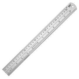 ZZTX Metal Straight Edge Ruler Set,Stainless Steel Ruler,12 Inch, Bulk 1 Pack